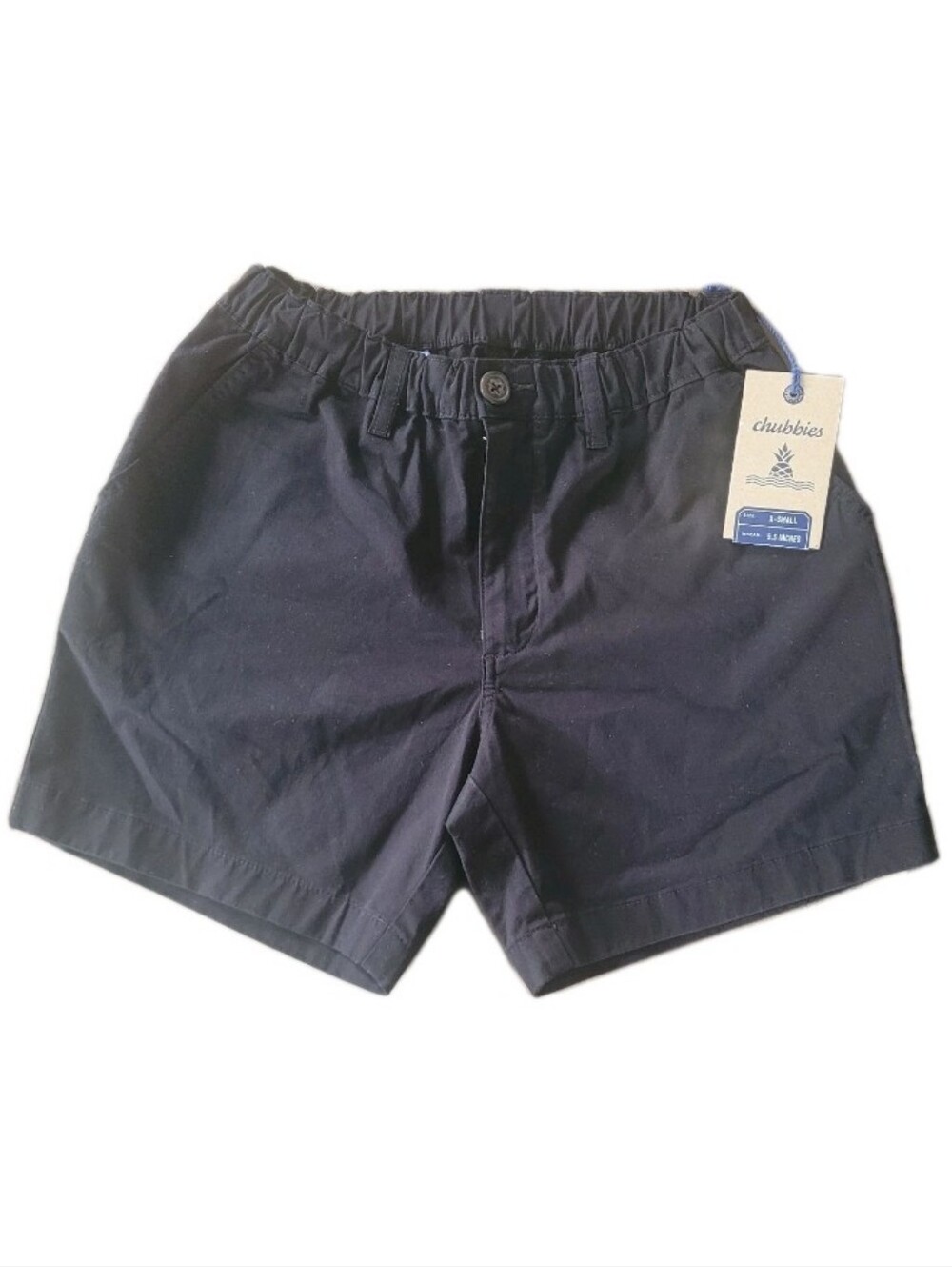 CHUBBIES Dark N' Stormies 5.5 Originals Stretch Shorts Shorter Black Size XS NEW